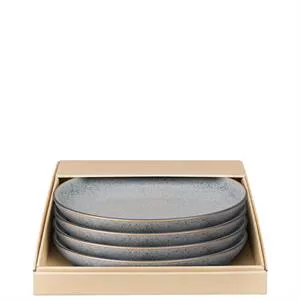 Denby Studio Grey 4 Piece Dinner Plate Set